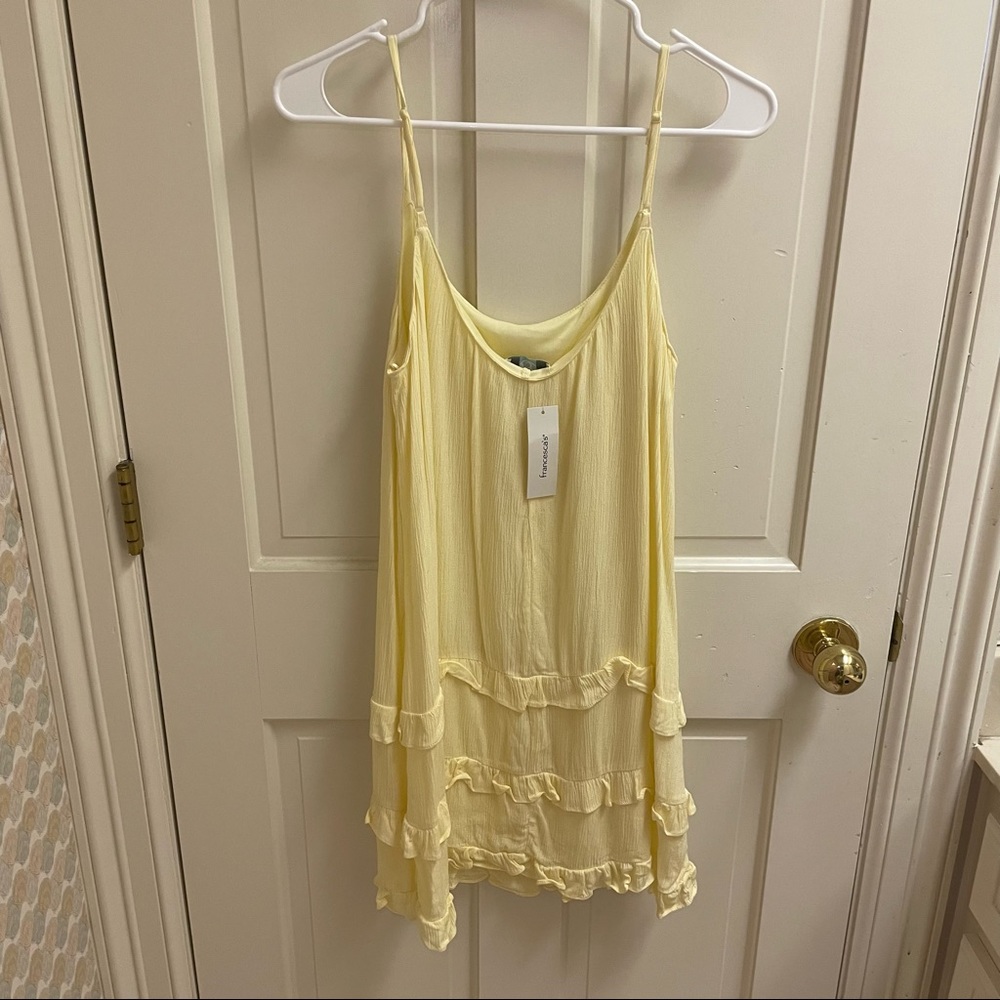 Francescas’s yellow summer  mini dress~NEW!